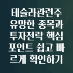 테슬라관련주